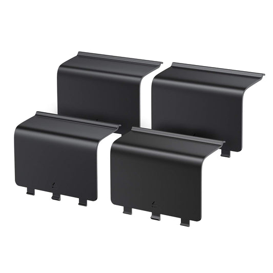 Avorast 4 Pack Battery Back Cover for Xbox One/One S/One X Controllers - Black, Model VG078, Replacement Shells Compatible with Xbox Controllers