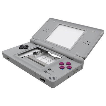 eXtremeRate DS Lite Replacement Housing Shell - Classic 1989 GB DMG-01, Console Case Cover with Buttons and Screen Lens, Model DSLY003