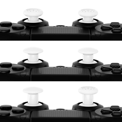 eXtremeRate ThumbsGear Ergonomic Thumbstick for PS5/PS4, Adjustable Joystick, 3 Heights, White, Model P4J1102