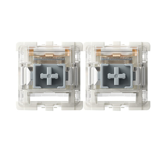 Gateron G Silver Pro Switches Pre-lubed 3pin RGB SMD Linear Dust-Proof Single Spring Switch for Gaming Mechanical Keyboard (36 Pcs Silver)