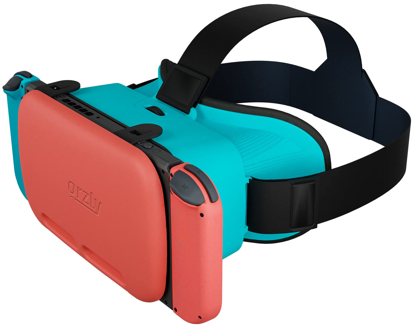 Orzly VR Headset Designed for Nintendo Switch & Switch OLED Console with Adjustable Lens for a Virtual Reality Gaming Experience and for Labo VR - Colour Pop - Gift Boxed Edition Tanami