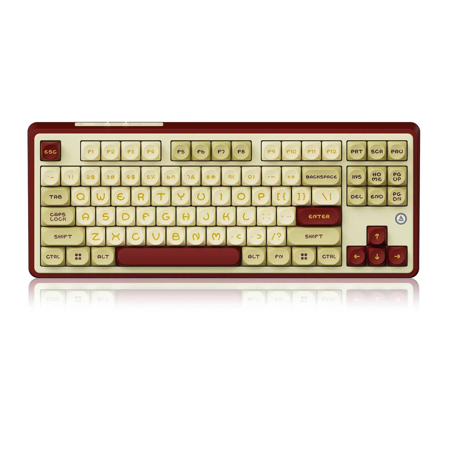 DAIDAI?AJAZZ AK870 TKL 87-Key Gasket Structure Full-Key Hot-Swappable Mechanical Keyboard Type-C/2.4G/BT 5.1  4000mAh Battery  MOA Keycap South-Facing RGB  for Windows/MAC.