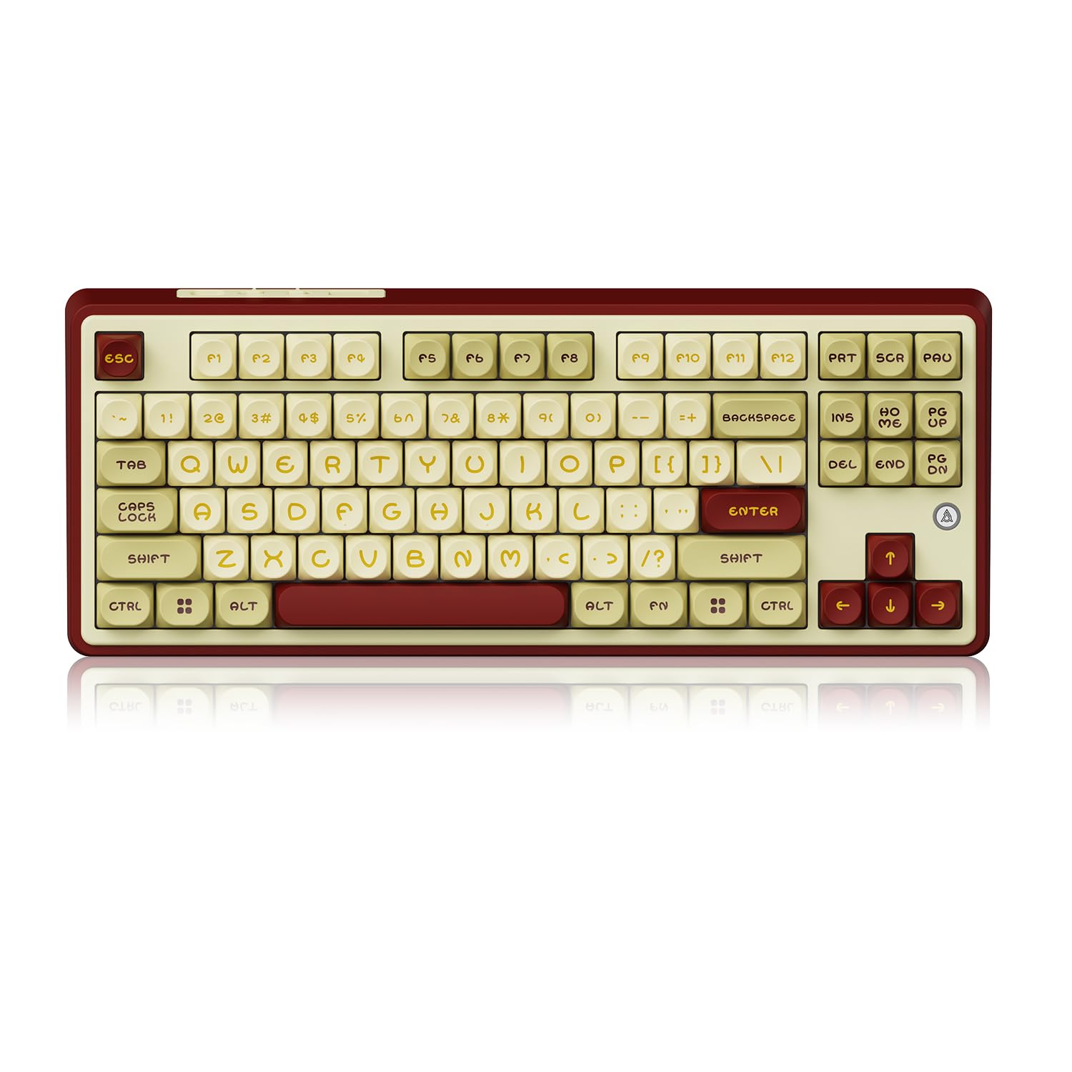 DAIDAI?AJAZZ AK870 TKL 87-Key Gasket Structure Full-Key Hot-Swappable Mechanical Keyboard Type-C/2.4G/BT 5.1  4000mAh Battery  MOA Keycap South-Facing RGB  for Windows/MAC.
