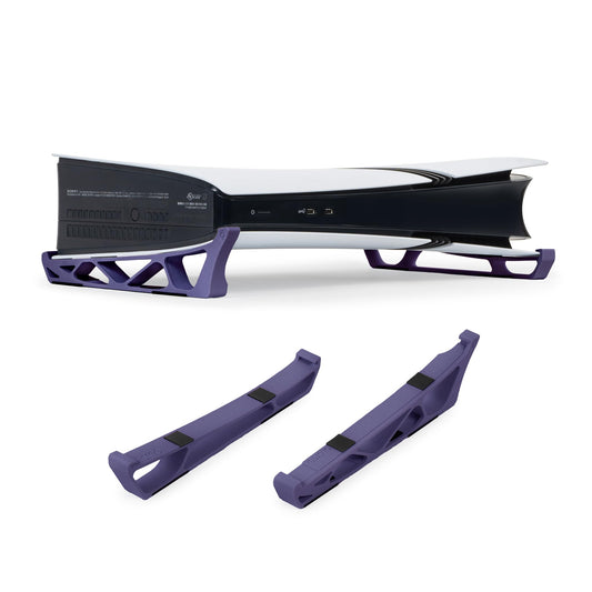 Glistco PS5 Pro Skates - Horizontal Stand for Disc & Digital Edition, Galaxy Purple