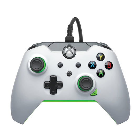 PDP Wired Controller Neon White for Xbox Series X|S  Gamepad  Wired Video Game Controller  Gaming Controller  Xbox One  Officially Licensed - Xbox Series X