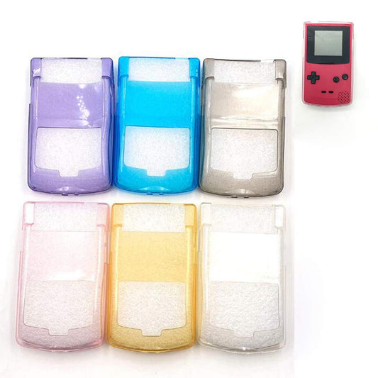 Crystal Shell Soft TPU Case Protective Cover for GBC Gameboy Color Console Protection Cover (Clear Yellow)