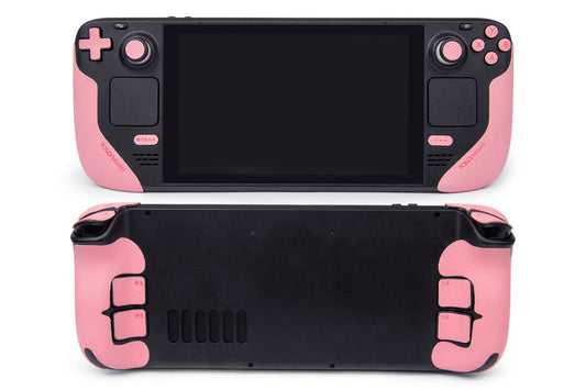 TALONGAMES Controller Grips Compatible with Steam Deck OLED/Steam Deck Controllers  Anti-Slip  Sweat-Absorbent  Textured Skin kit  for Handle Grips  Buttons  Triggers  D-pad (Pro - Pink)