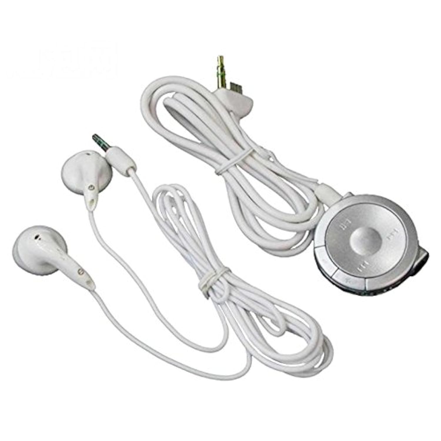 OSTENT Stereo Earphones with Remote Control for Sony PSP 1000 - White, Model 220700