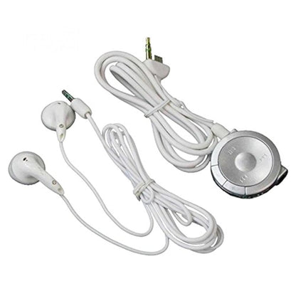 OSTENT Stereo Earphones with Remote Control for Sony PSP 1000 - White, Model 220700