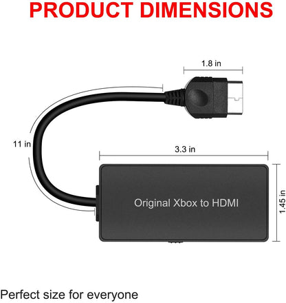 Y.D.F Original Xbox to HDMI Converter - High-Quality HDMI Cable, Black, Model 15a960ac, Enhanced Picture Quality
