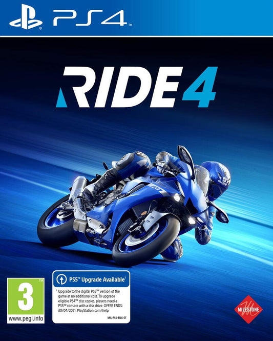 Milestone Ride 4 Video Game for PS4 - Model 227336, Racing Simulation, Engaging Gameplay