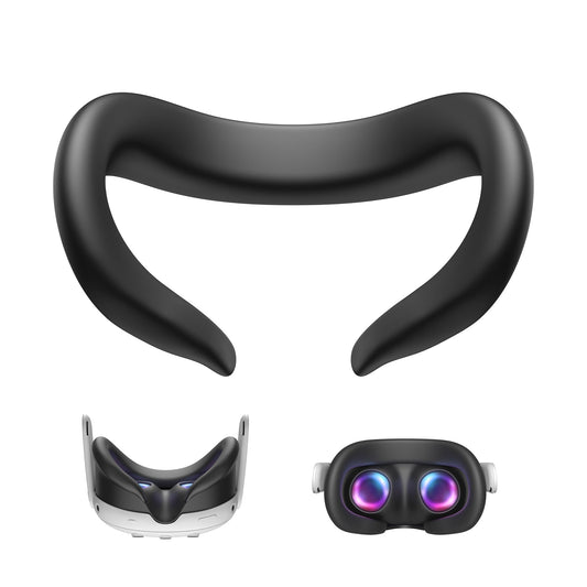 KIWI design F3 Silicone Facial Interface Compatible with Meta/Oculus Quest 3  Sweatproof VR Face Cover Accessories  Not for Quest 3S