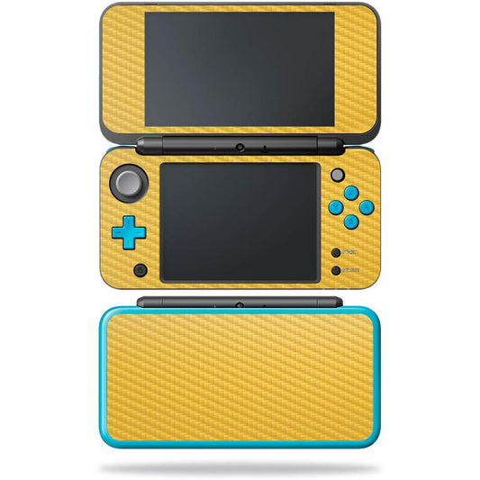 MightySkins Carbon Fiber Skin for Nintendo New 2DS XL - Marigold | Protective  Durable Textured Carbon Fiber Finish | Easy to Apply  Remove  and Change Styles | Made in The USA