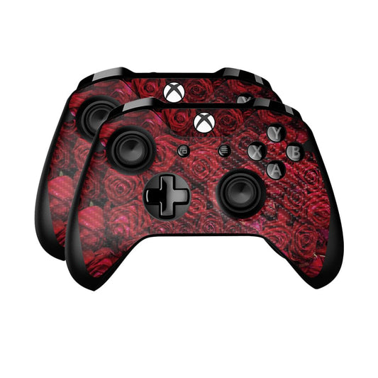 Carbon Fiber Skin Compatible with Microsoft Xbox One Controller (2 Pack) - Too Many Roses - Premium 3M Vinyl Protective Wrap Decal Cover - Easy to Apply | Crafted in The USA by MightySkins