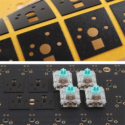 Generic Mechanical Keyboard Switch Sticker - 120 Pcs Poron Foam Noise Dampeners for Switch Stabilizer, Insulation Film for Gaming Keyboard
