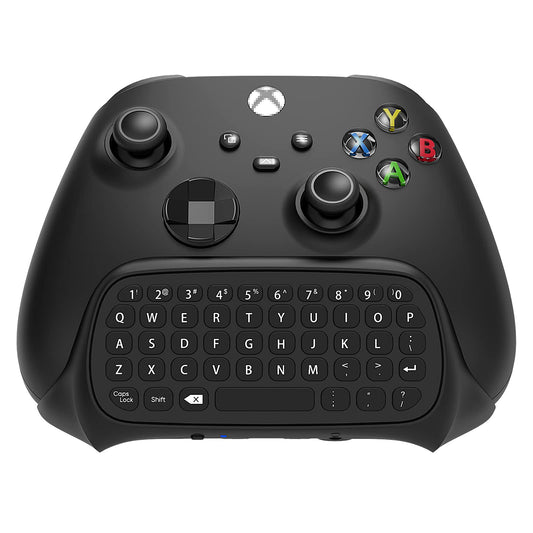 FYOUNG Keyboard for Xbox Series X/S Controller  for Xbox One/S/Controller Gamepad  2.4Ghz Mini QWERTY Keyboard Gaming Chatpad with Audio/Headset Jack for XSX (Black)