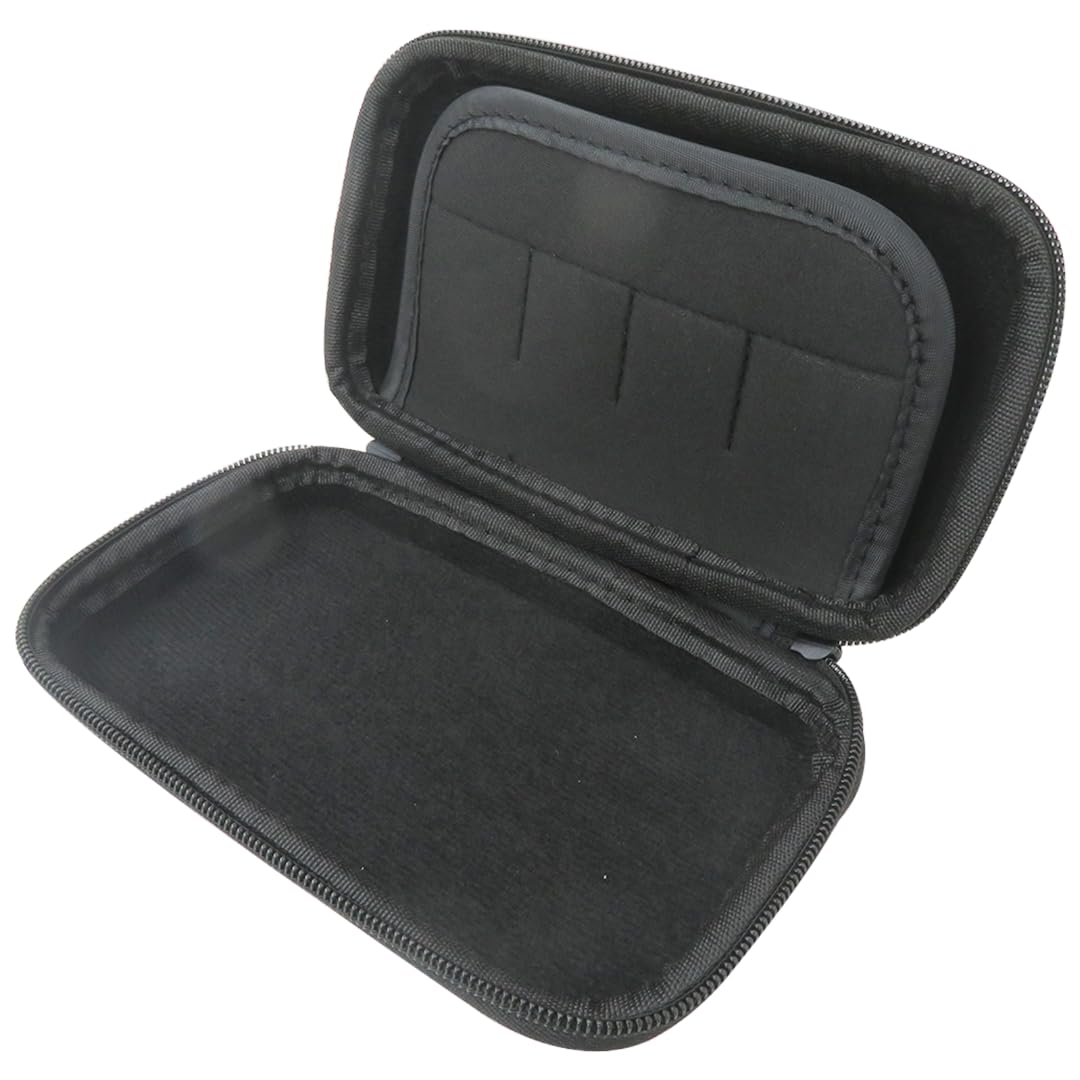 Vicue Black Portable Protective Case for Nintendo DS Lite 3DS - Medium Size Game Pouch Holder Cover Bag
