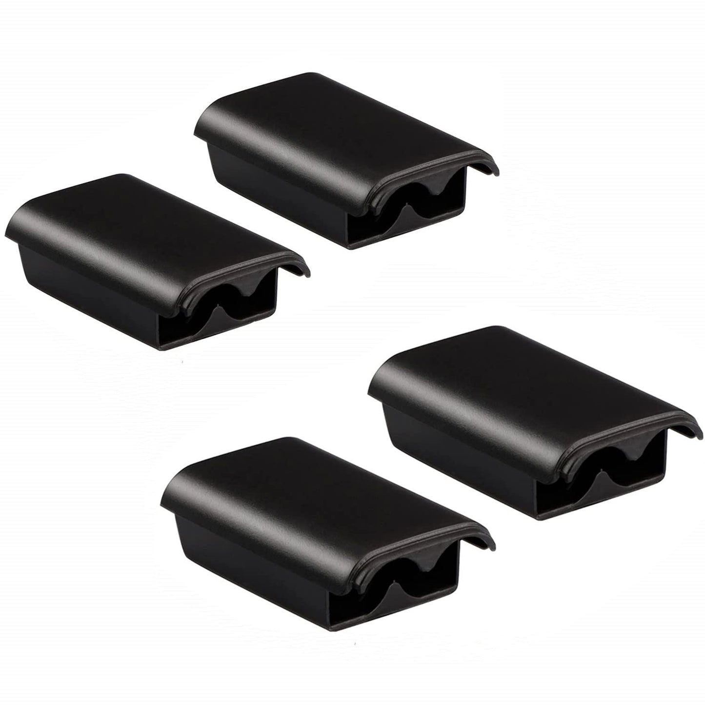 XUKEKOY Battery Box for Xbox 360 Wireless Controller - 4 Pack, Black, Plastic