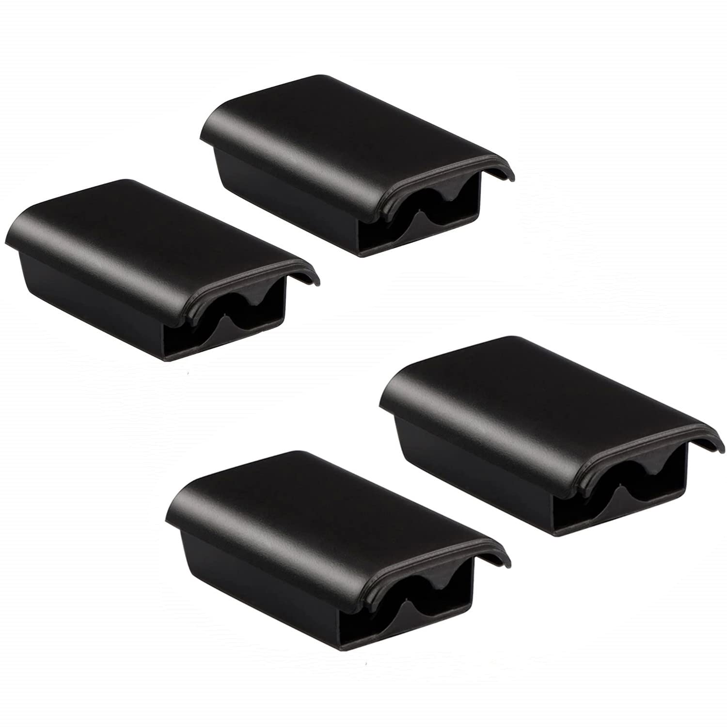 XUKEKOY Battery Box for Xbox 360 Wireless Controller - 4 Pack, Black, Plastic