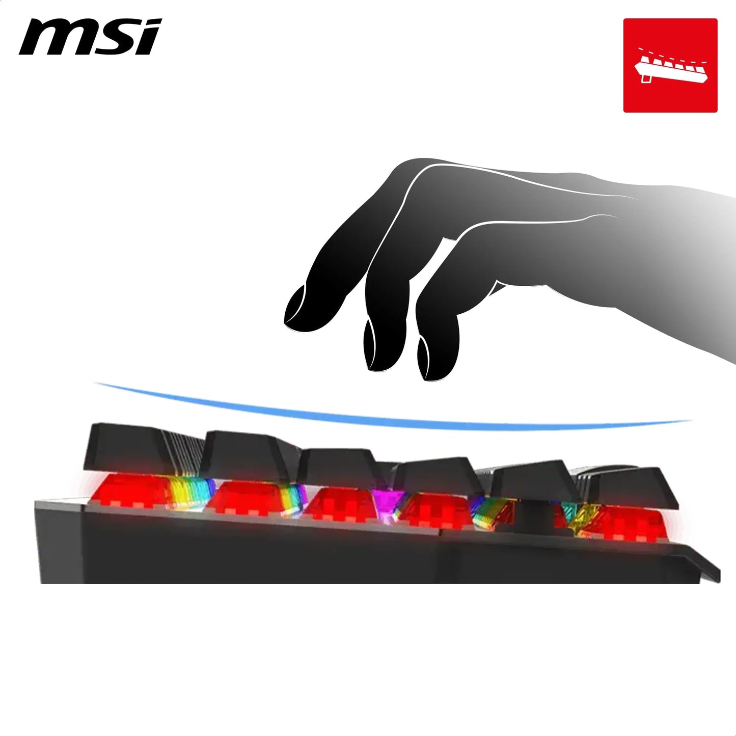 MSI Strike 600 Silent DE Gaming Headset - Black, Model 500395085