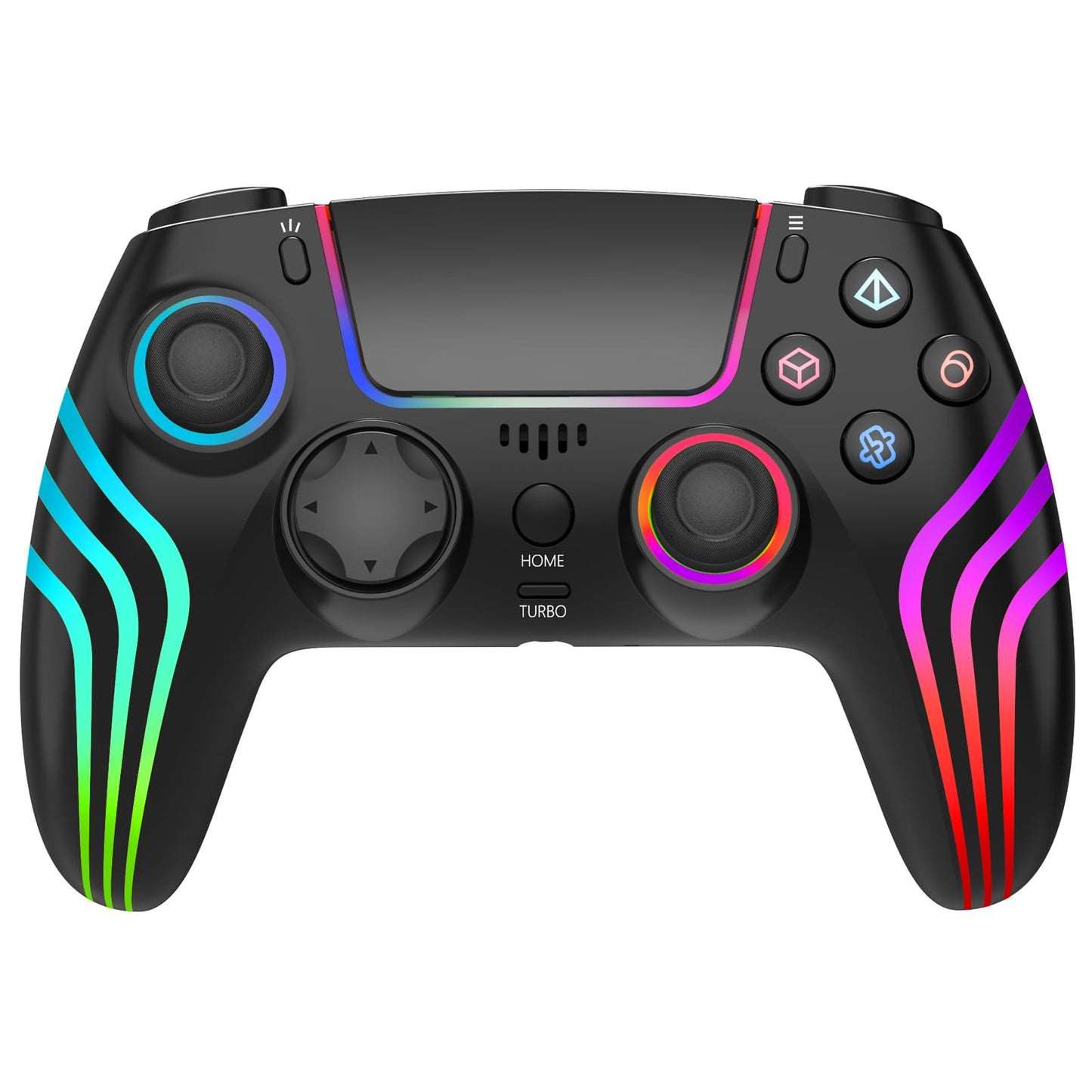 ZHCWM Wireless PS Gaming Controller with Turbo Function - Black