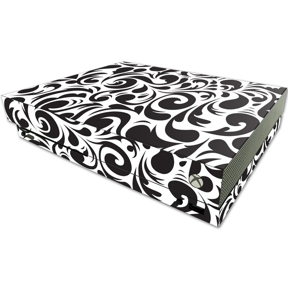 MIGHTY SKINS Skin for Microsoft One X Console - Swirly Black, Durable Vinyl Decal Wrap, Easy to Apply & Remove, Made in USA