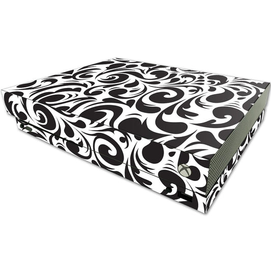 MIGHTY SKINS Skin for Microsoft One X Console - Swirly Black, Durable Vinyl Decal Wrap, Easy to Apply & Remove, Made in USA