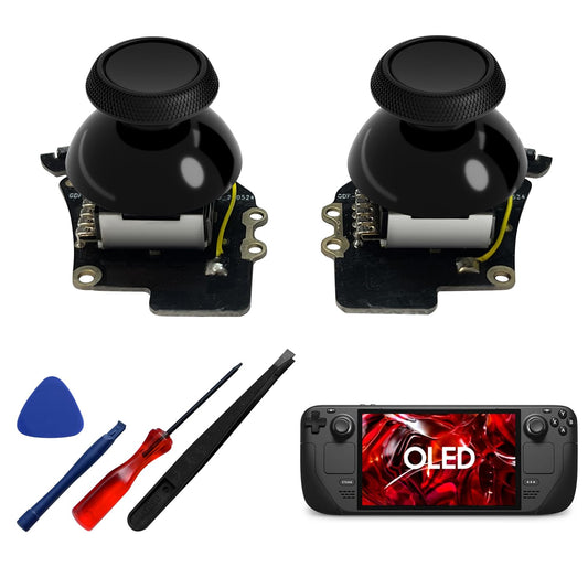 Tighter Hall Effect Joystick for Steam Deck OLED, Electromagnetic Thumbsticks Replacement with Capacitive Touch, Stream Deck Acc
