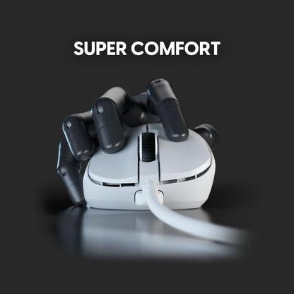 Pulsar Gaming Gears Xlite Wired Gaming Mouse - Ultra Lightweight 52g, 26000 DPI, Ergonomic, Medium, White, Model PXV322D