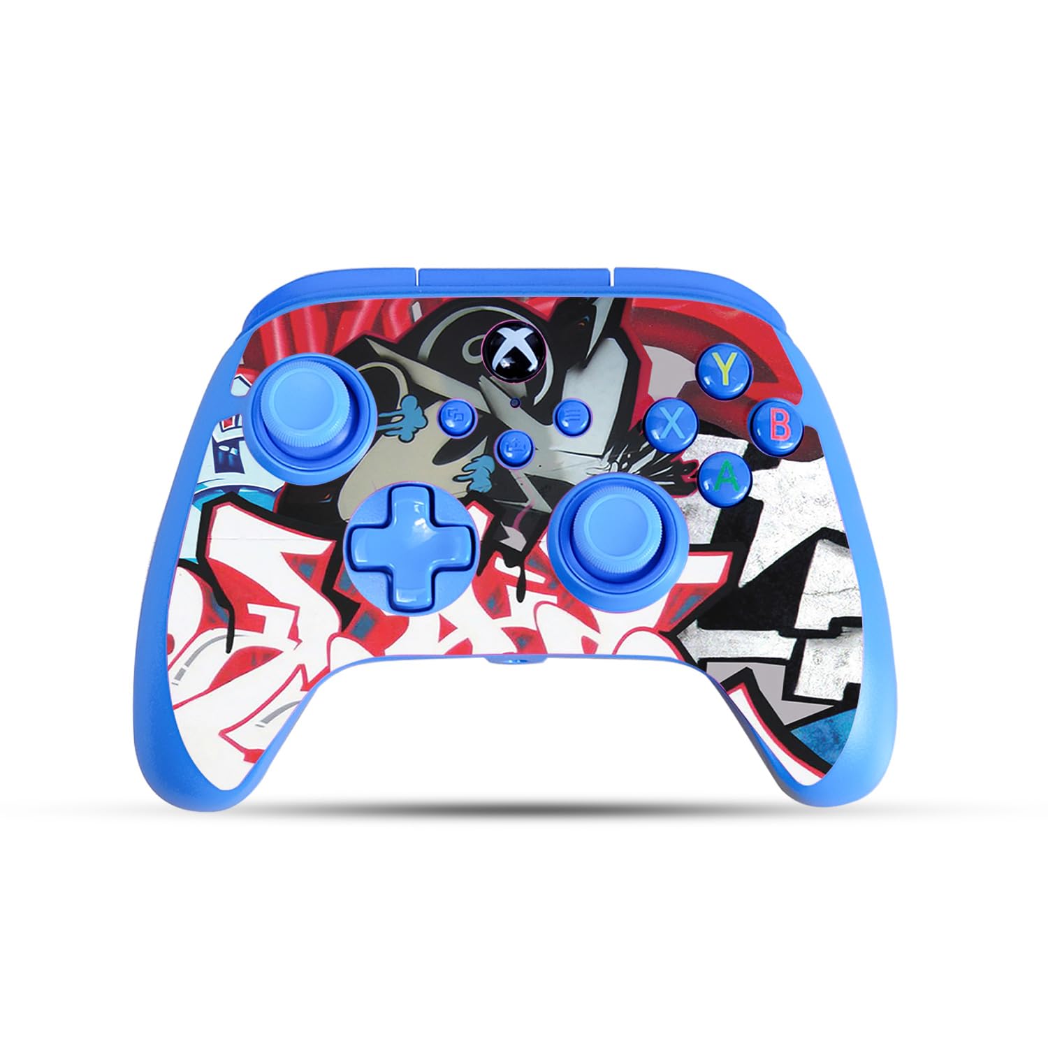 Gaming Skin Compatible with PowerA Xbox Series X|S Enhanced Wired Controller - Graffiti Mash Up - Premium 3M Vinyl Protective Wrap Decal Cover - Easy to Apply | Crafted in The USA by MightySkins