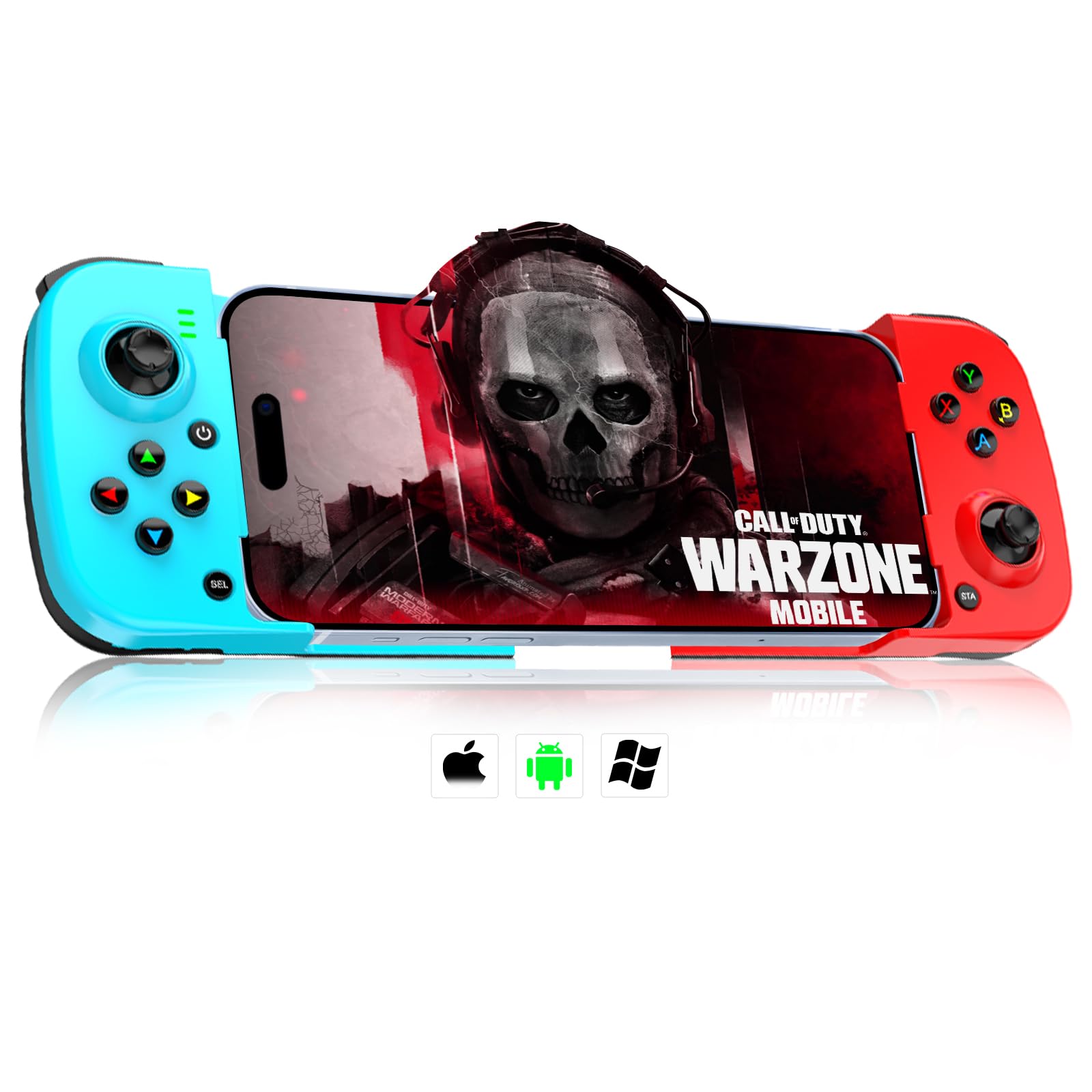 arVin Wireless Gamepad Controller for iPhone iOS Android PC with Back Button, Mobile Gaming Controller for iPhone 15/14/13/12/11