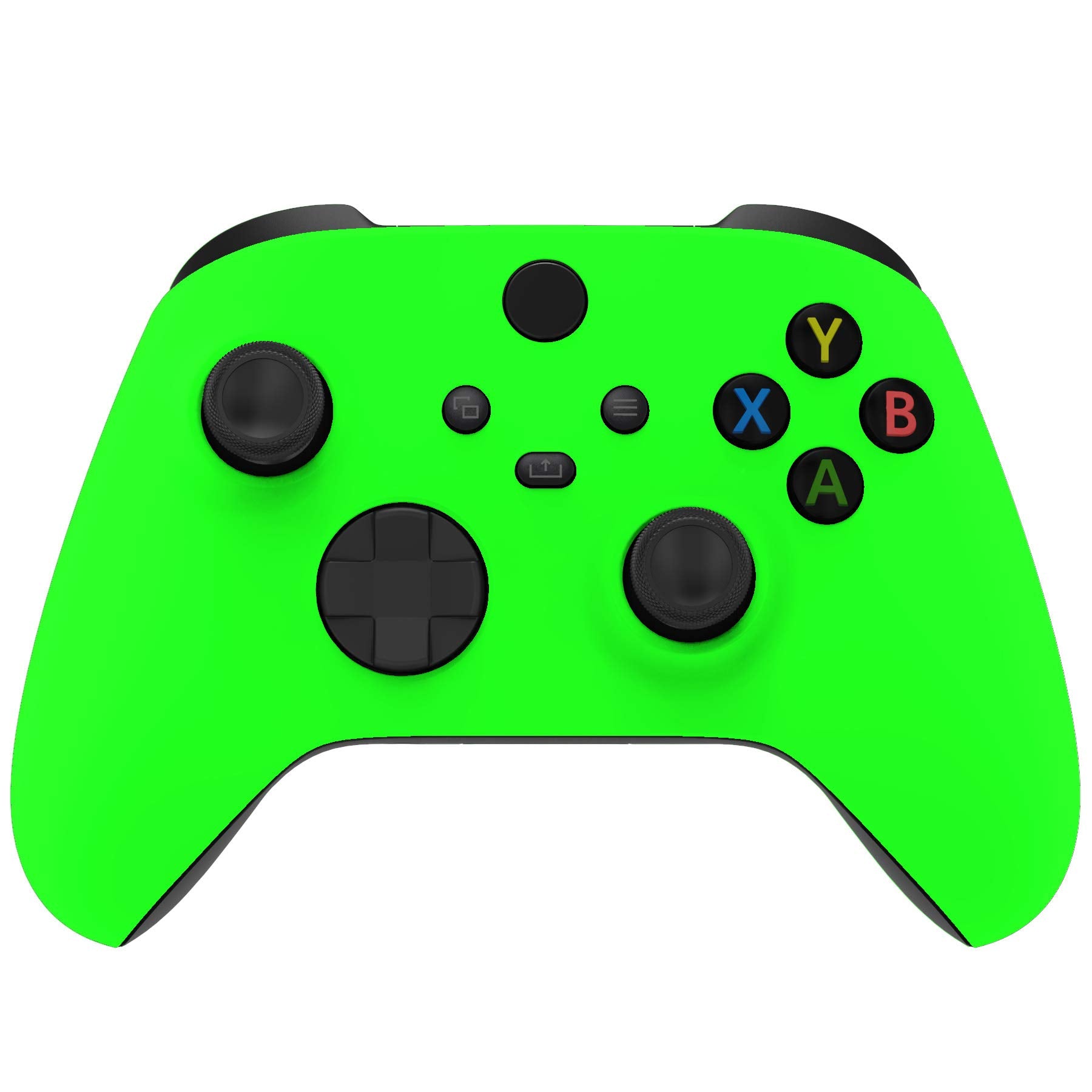 eXtremeRate Replacement Shell for Xbox Series X & S Controller - Personalized Upgrade - Neon Green Soft Touch Grip Custom Cover 