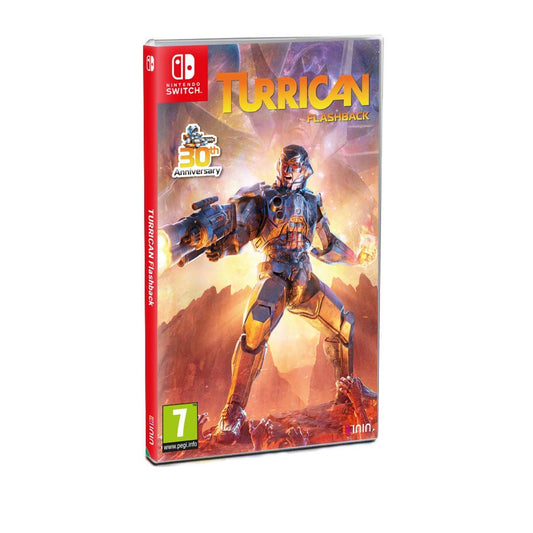 ININ Turrican Flashback for Nintendo Switch - Model NS000233, Classic Action Adventure Game