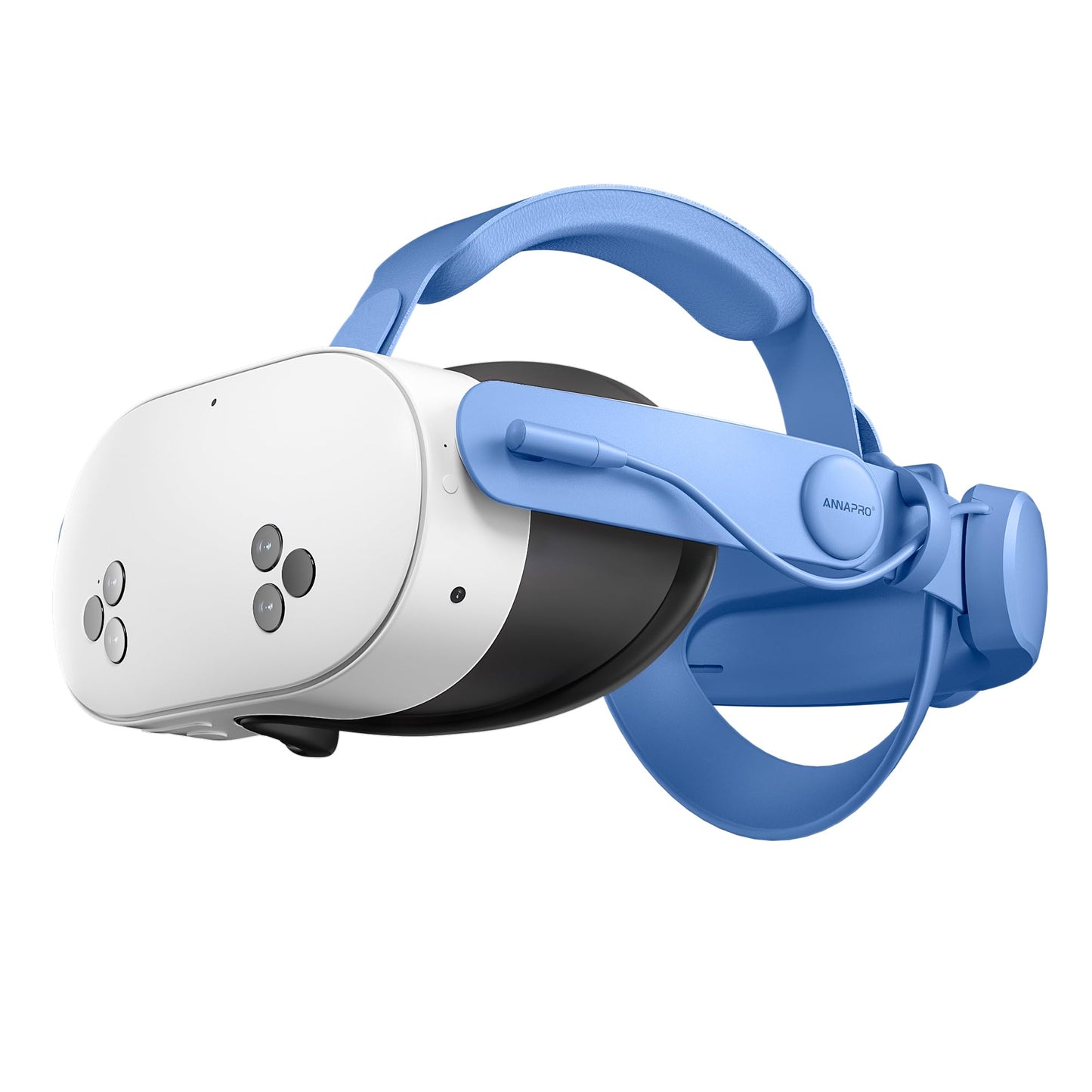 ANNAPRO Battery Head Strap for Meta Quest 3/Meta Quest 3S  Elite Strap with 6500mAh Battery Fast Charging Compatible with Oculus/Meta Quest 3S/3 Accessories  Enhance Comfort Extend Playtime  Blue