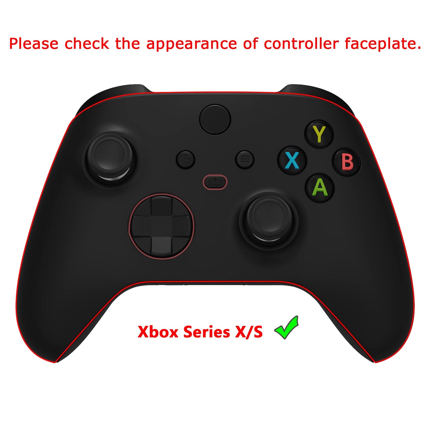 eXtremeRate Xbox Series X/S Controller Front Housing Shell - Clown HAHAHA Pattern, Custom Cover Faceplate, Model FX3T140