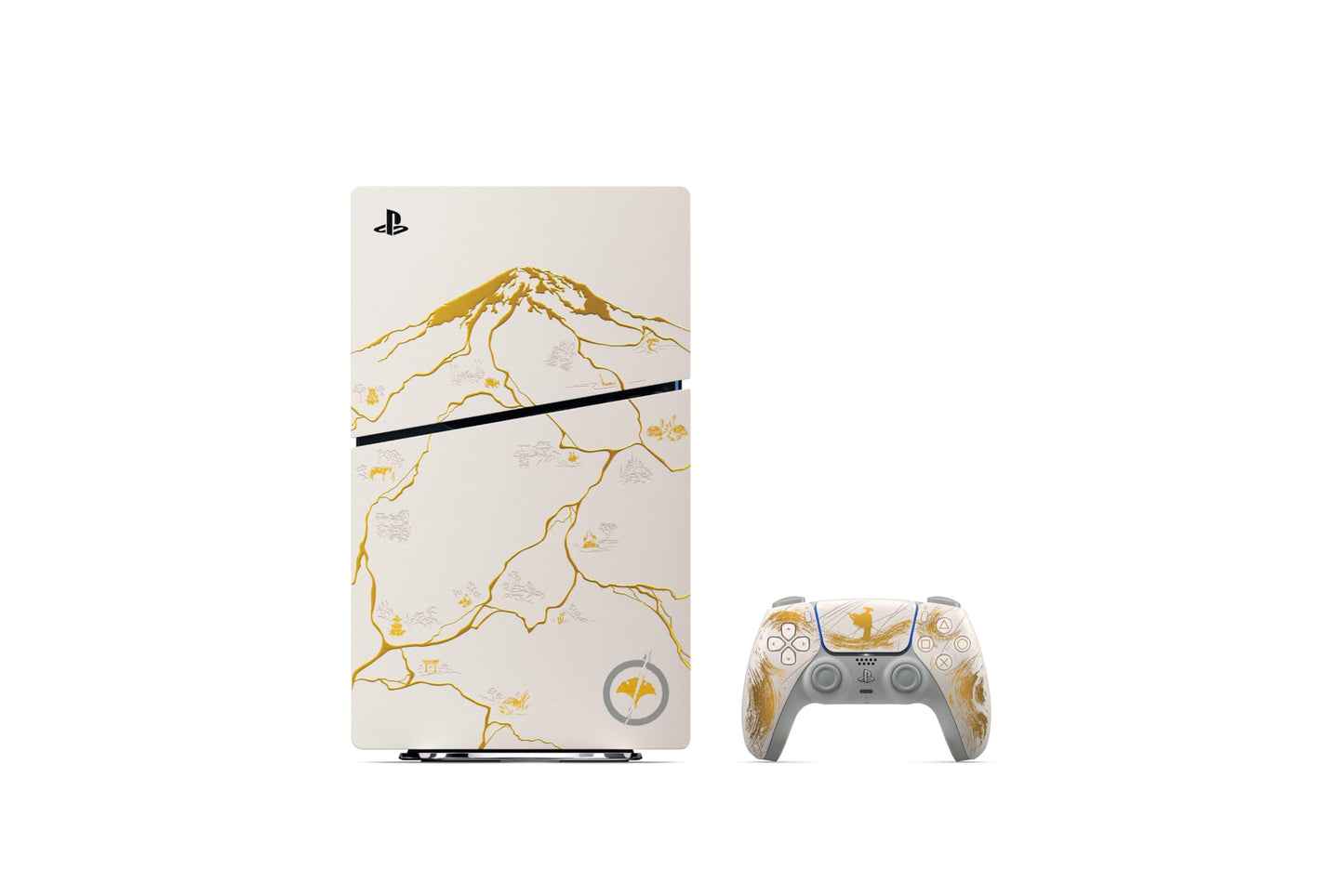 PlayStation 5 Console - Ghost of Yotei Gold Limited Edition Bundle (Slim Edition)