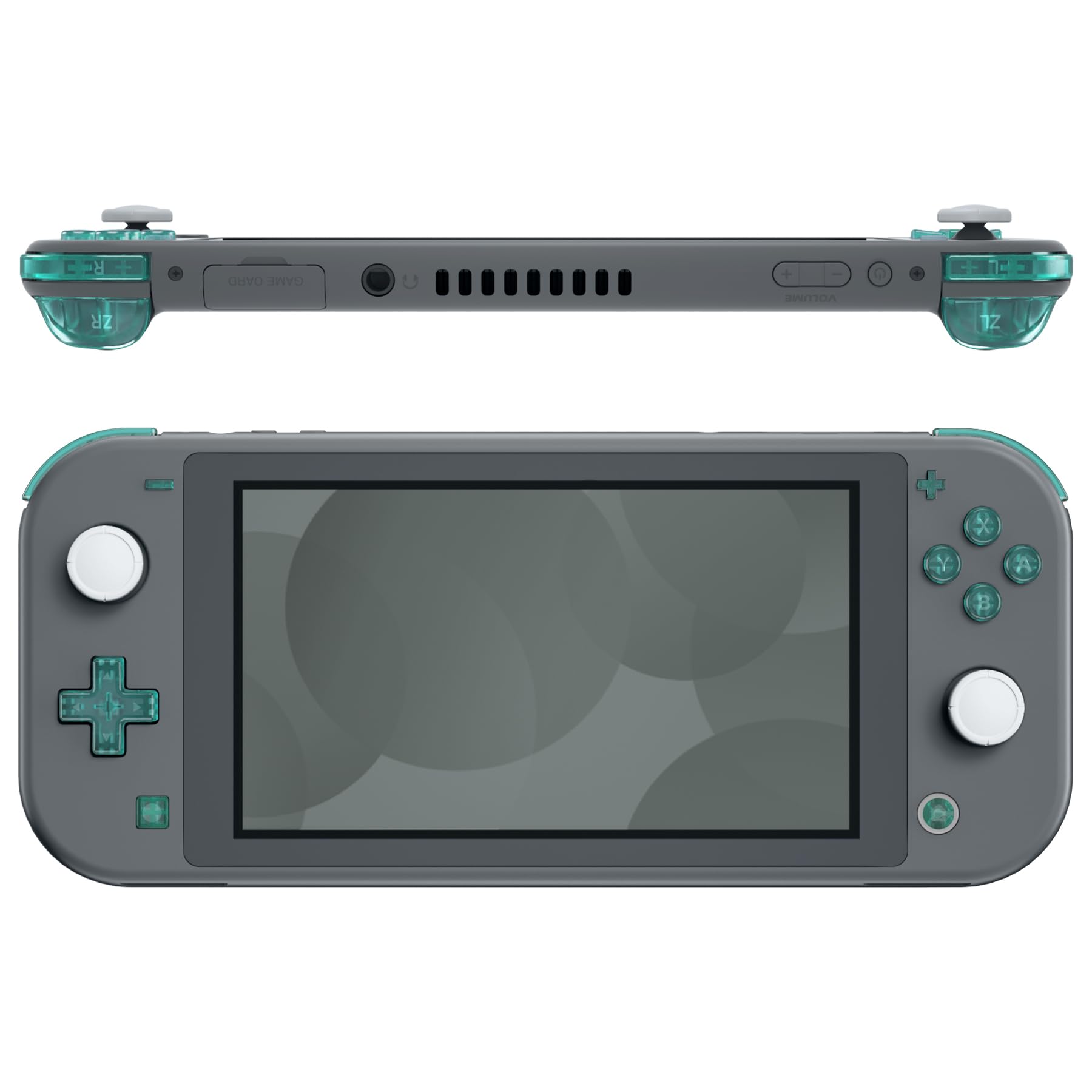 eXtremeRate Emerald Green Replacement ABXY Home Capture Plus Minus Keys Dpad L R ZL ZR Trigger for Nintendo Switch Lite  Full Set Buttons Repair Kits with Tools for Nintendo Switch Lite