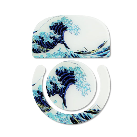 JOMKIZ Glass Mouse Feet Skates - Smooth Upgrade Kit for Logitech G Pro X - Blue