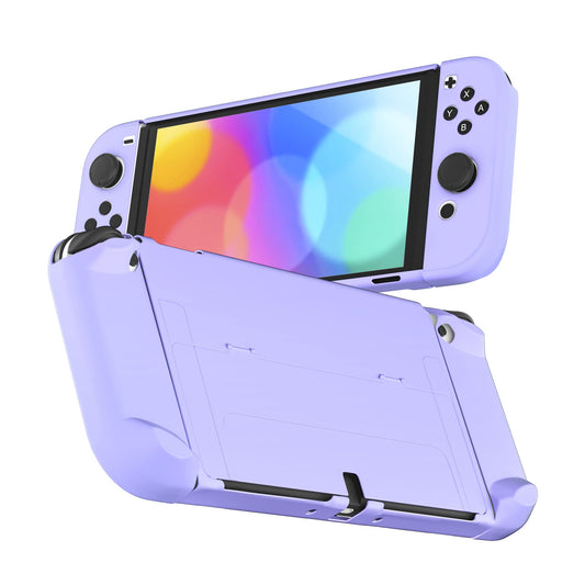 RHOTALL Protective Case Compatible with Nintendo Switch OLED, Dockable Shell for Console and Controller, Cute Accessories with C