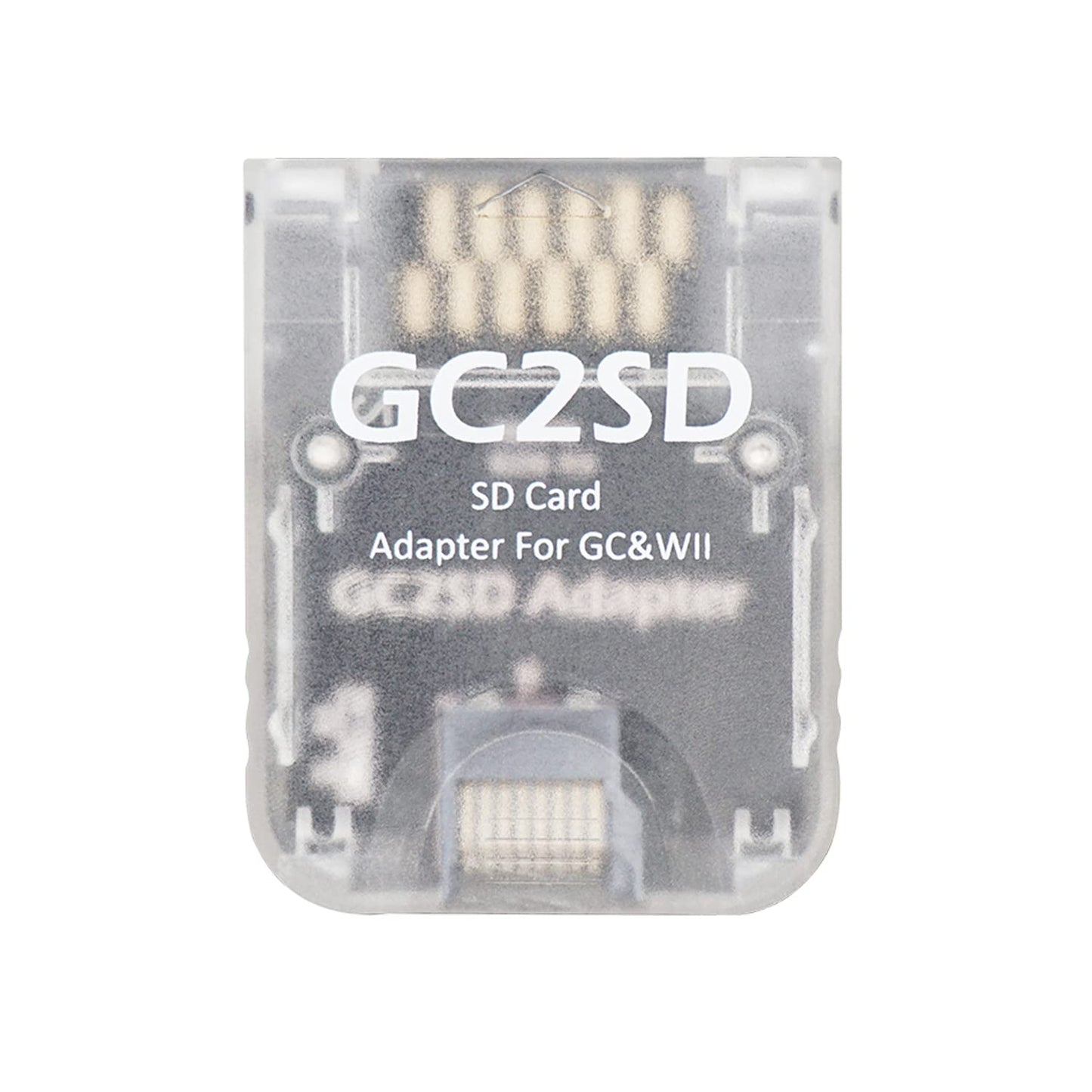 AreMe Micro SD Card Adapter TF Card Reader for Gamecube Wii - Transparent