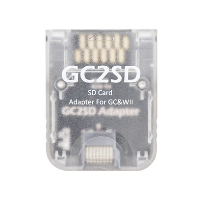 AreMe Micro SD Card Adapter TF Card Reader for Gamecube Wii - Transparent