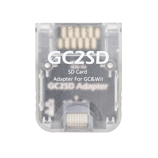 AreMe Micro SD Card Adapter TF Card Reader for Gamecube Wii - Transparent