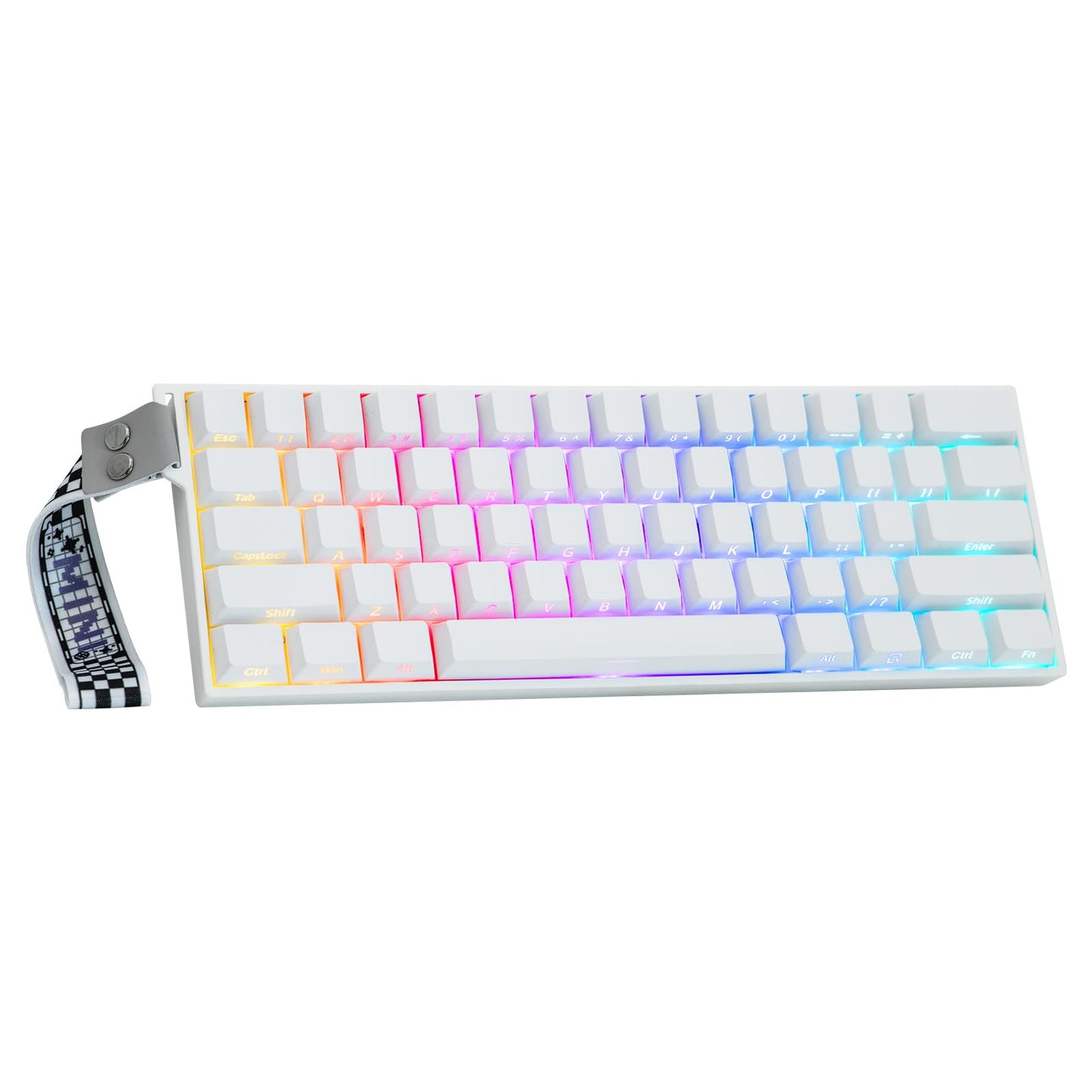 MechLands Aula Mini60 HE PRO Wireless Hall Effect Gaming Keyboard  4000mAh  SOCD & DKS  Magnetic Keyboard with Fast Trigger  Adjustable Actuation  8K Polling  RGB Backlit  Sound Dampening (White)