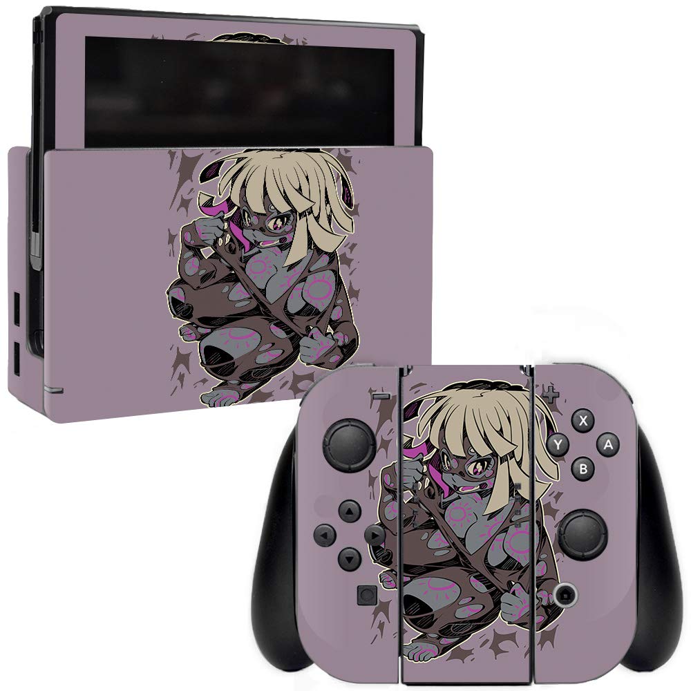 MIGHTY SKINS Nintendo Switch Skin - Shadow Girl Vinyl Decal Wrap, Durable and Protective Cover, Easy to Apply, Model NISWI-Shadow Girl