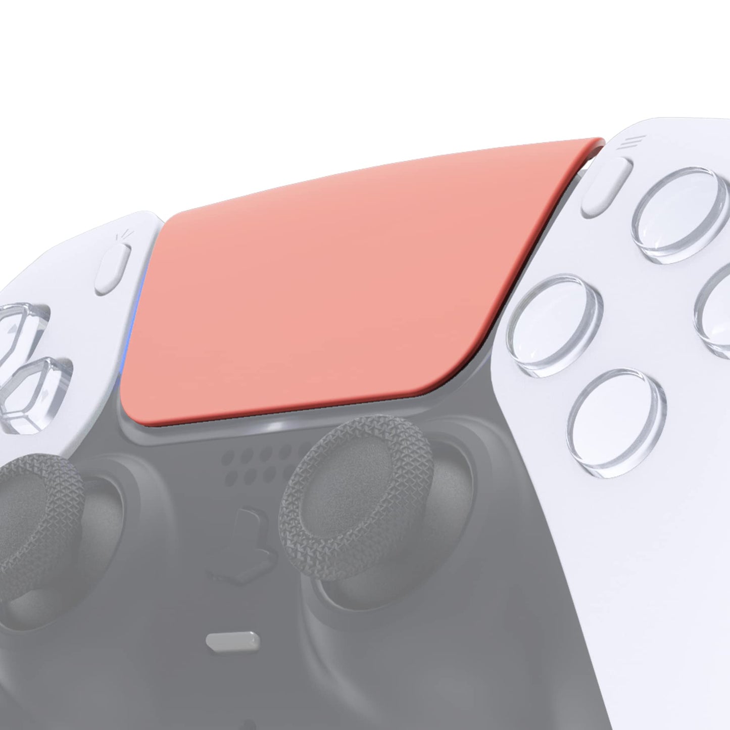 eXtremeRate Coral Soft Touch Replacement Touchpad Cover for PS5 Controller BDM-010/020/030/040/050, Custom Repair Part