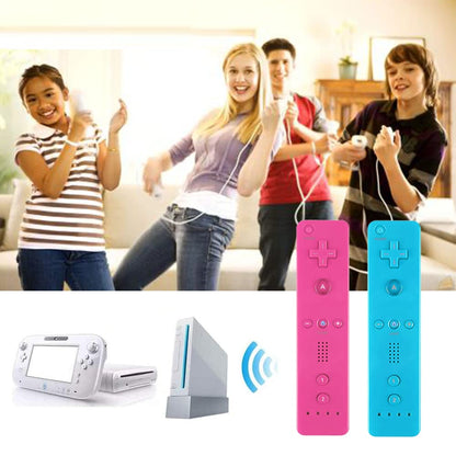 Tevodo Wii Remote Controller - 2 Pack Wireless Gamepad, Compatible with Wii/Wii U, Blue & Pink