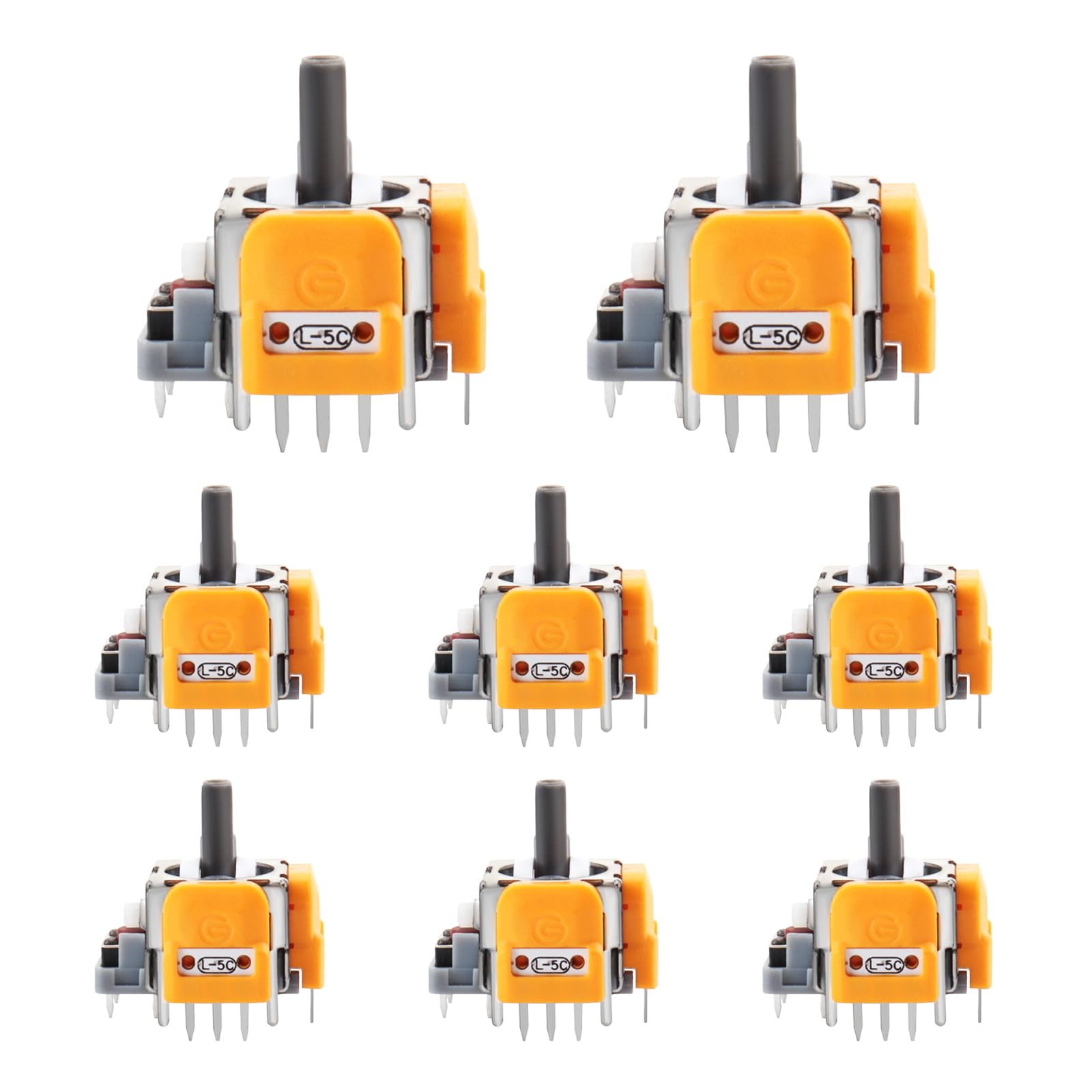 HGamyox 8Pcs Hall Effect Joysticks Replacement for DualSense PS5 Controller  3D Analog Sticks Sensor Module for Playstation 5 Repair Parts Accessories