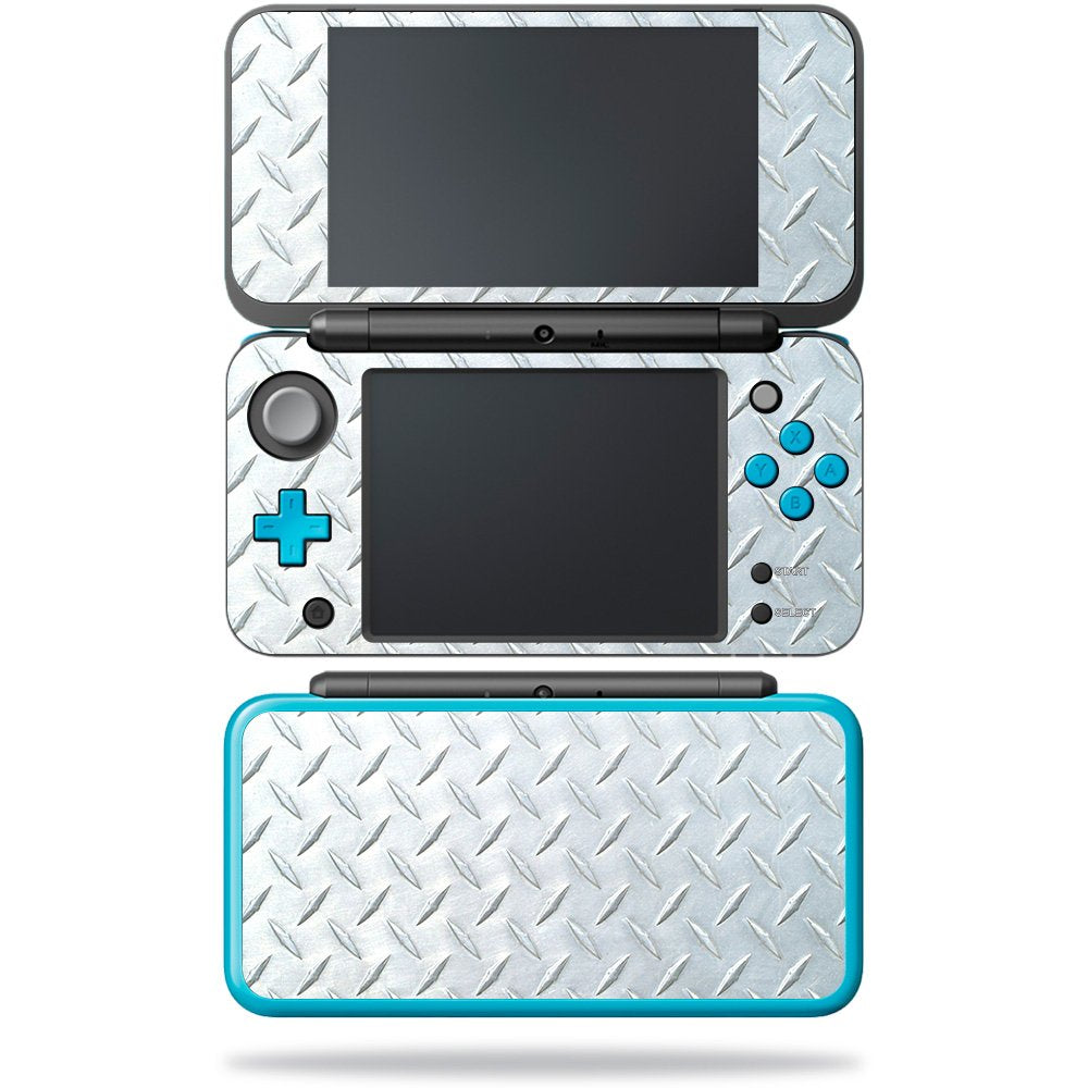 MIGHTY SKINS Nintendo New 2DS XL Skin - Diamond Plate Vinyl Decal Wrap, Easy Apply & Remove, Durable Protection