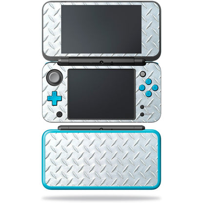 MIGHTY SKINS Nintendo New 2DS XL Skin - Diamond Plate Vinyl Decal Wrap, Easy Apply & Remove, Durable Protection