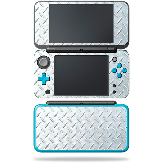 MIGHTY SKINS Nintendo New 2DS XL Skin - Diamond Plate Vinyl Decal Wrap, Easy Apply & Remove, Durable Protection